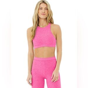 Alo - set - Alosoft iconic 90s bra S / Alosoft flow legging XS neon pink heather